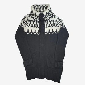 French Connection Monochrome Patterned Zip-Up Sweater